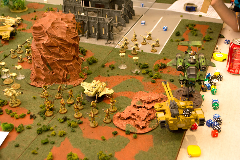 My Martian tiles are designed to provide a somewhat unworldly venue for Warhammer 40K battles.