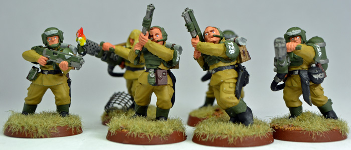 A part of my assault team with shotguns and flame throwers.
