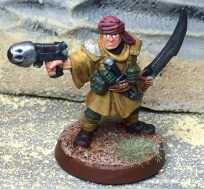 Col. Fakhri Pasha is commander of the 2nd Tallarn Regiment and is respected for leading his troops from the front line. He has perfected the highly mobile tactics that have made the regiment an elite unit.