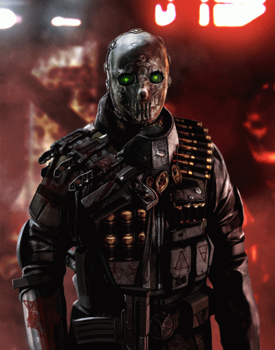 A vid-pict of a Balar Slaver. This criminal band has been a thorn in the side of the Corvus Cluster for many years.