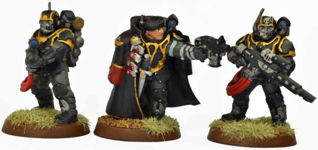 ASTRA MILITARUM Kasrkin Stormtrooper n° 2 Lance-flammes MÉTAL Warhamme